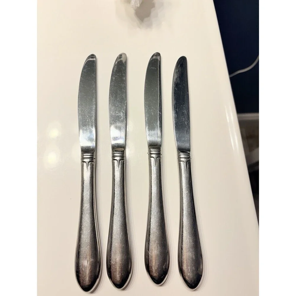 Gorham Meredith Solid Dinner Knives Set Of 4